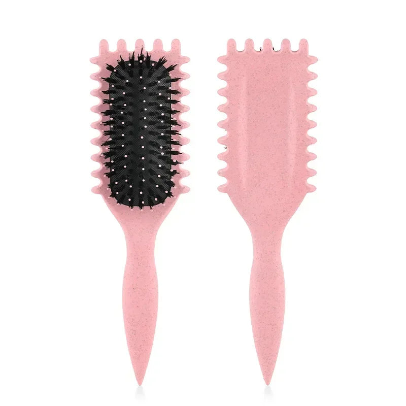 Women'S Hair Comb Hollow Shaped Curly Hair Comb Multi Functional Scalp Massage and Anti-Static Fluffy Hair Brush Hairstyle Tools